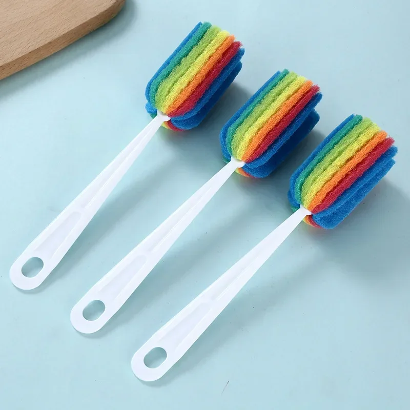 Cepillo limpiabiberones de esponja suave – Mango ergonómico - imagen 4