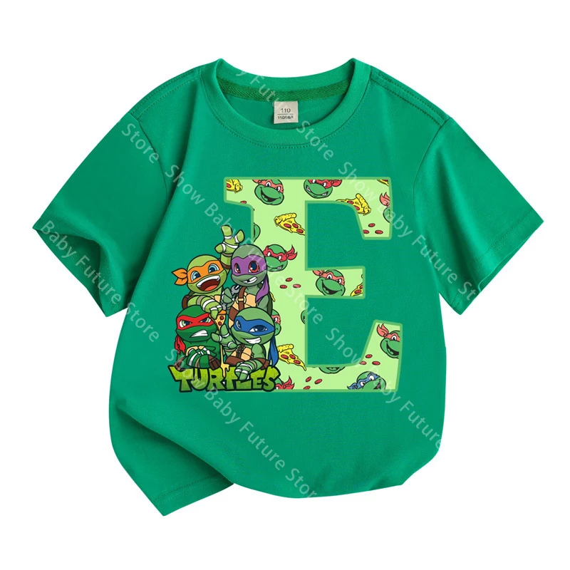 Camiseta manga corta verde Tortugas Ninja para niños - imagen 2