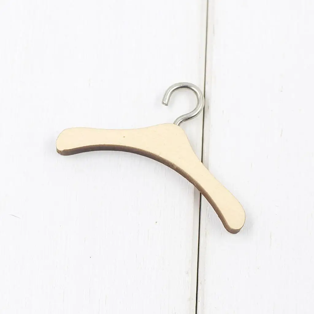 Perchas para ropa con gancho de metal y madera - imagen 5
