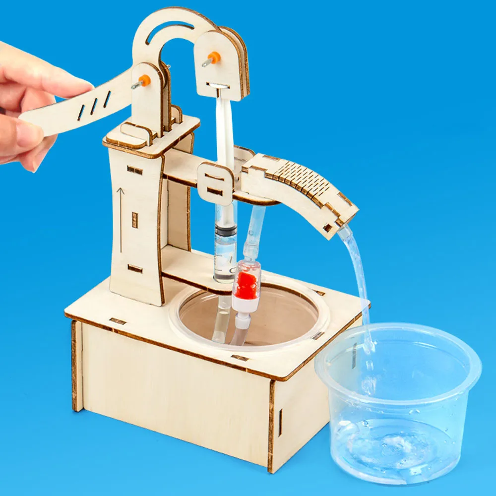 Kit de ciencia física artesanal con piezas de madera
