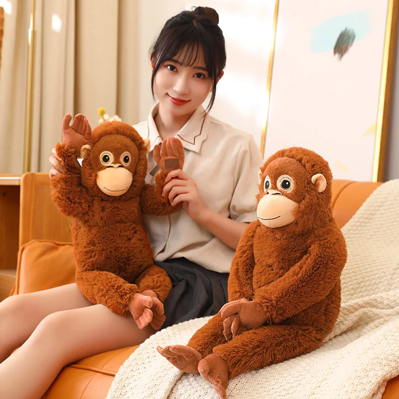 Peluche orangután súper suave tipo almohada de dibujos animados - imagen 4