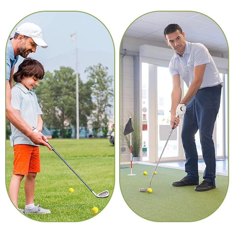 Pelotas de golf infantiles de esponja PU elástica – Amarillas para entrenamiento - imagen 3
