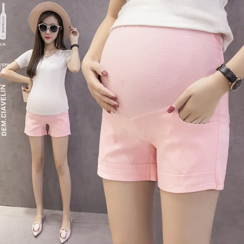 Pantalones cortos de algodón de embarazo con ajuste verano - imagen 2