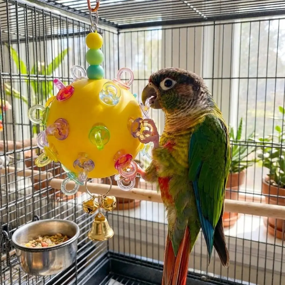 Juguete para loros desmontable con campana resistente a mordeduras - imagen 2