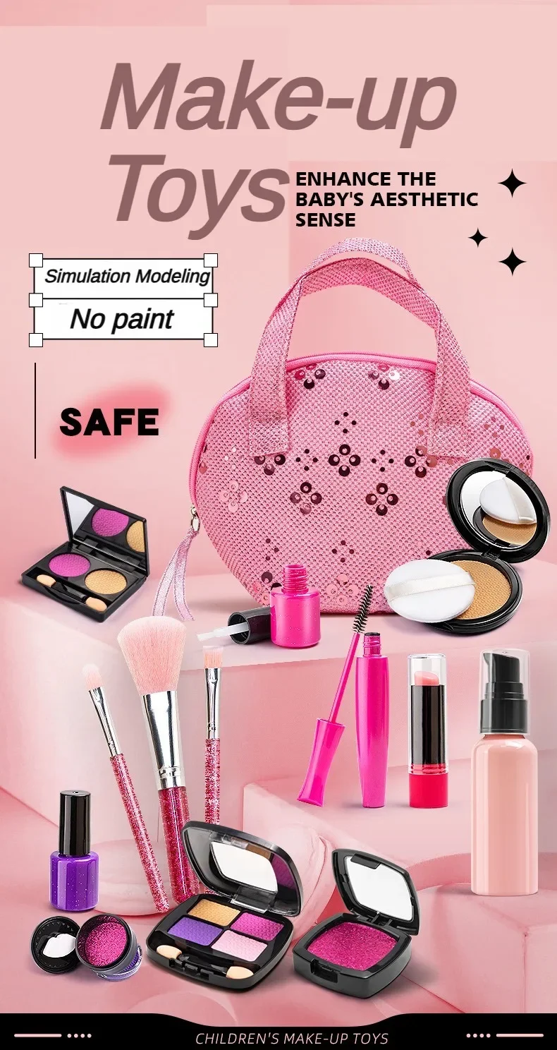 Detalle de la paleta de sombras de ojos del kit infantil