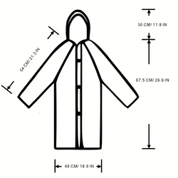 Chubasquero impermeable infantil con motivos de animales