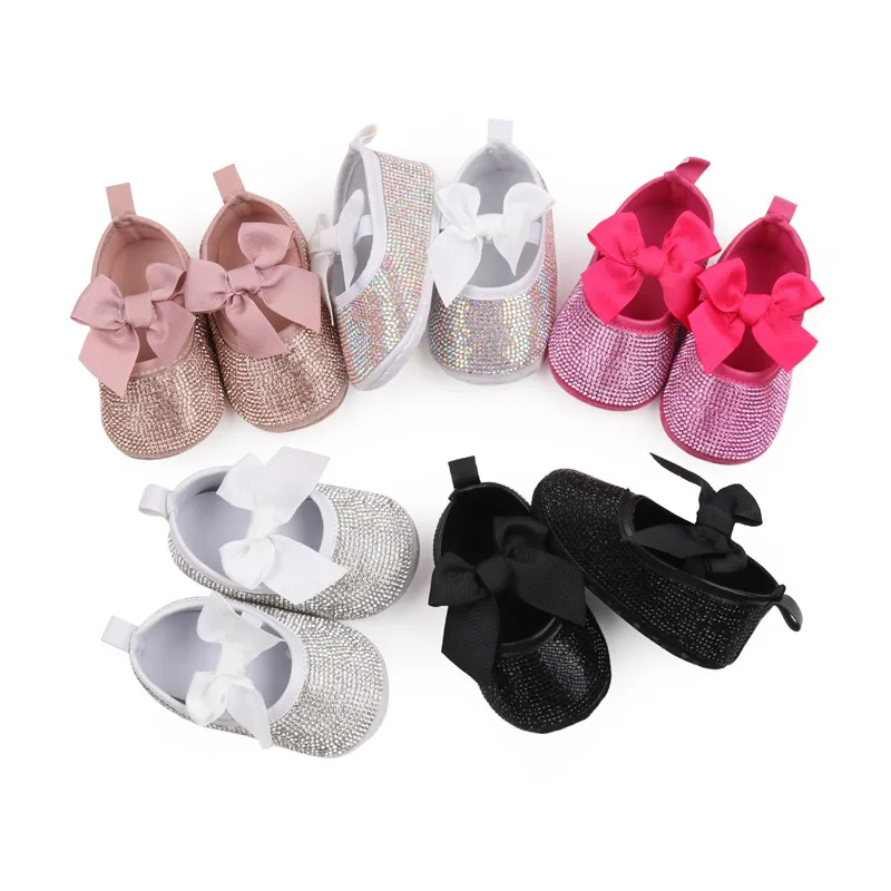Zapatos de princessa con lazo rosa