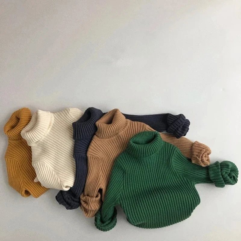 MILANCEL Jersey de punto con cuello alto para niños - imagen 4
