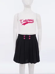 Conjunto de baile jazz para niñas con falda plisada y top
