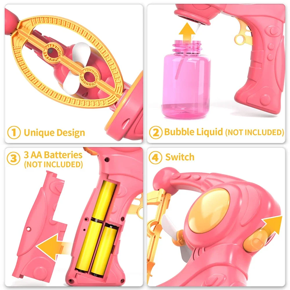 Máquina automática de burbujas para niños – Juguete exterior fiestas - imagen 2