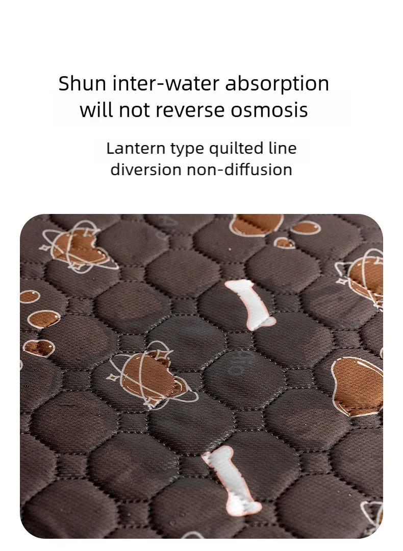 Tapete impermeable antideslizante de algodón para bebé con TPU - imagen 3