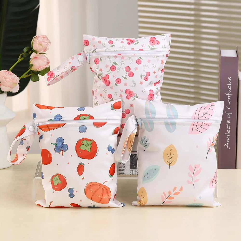 Bolsa impermeable para pañales húmedos, doble uso seco y húmedo - imagen 2