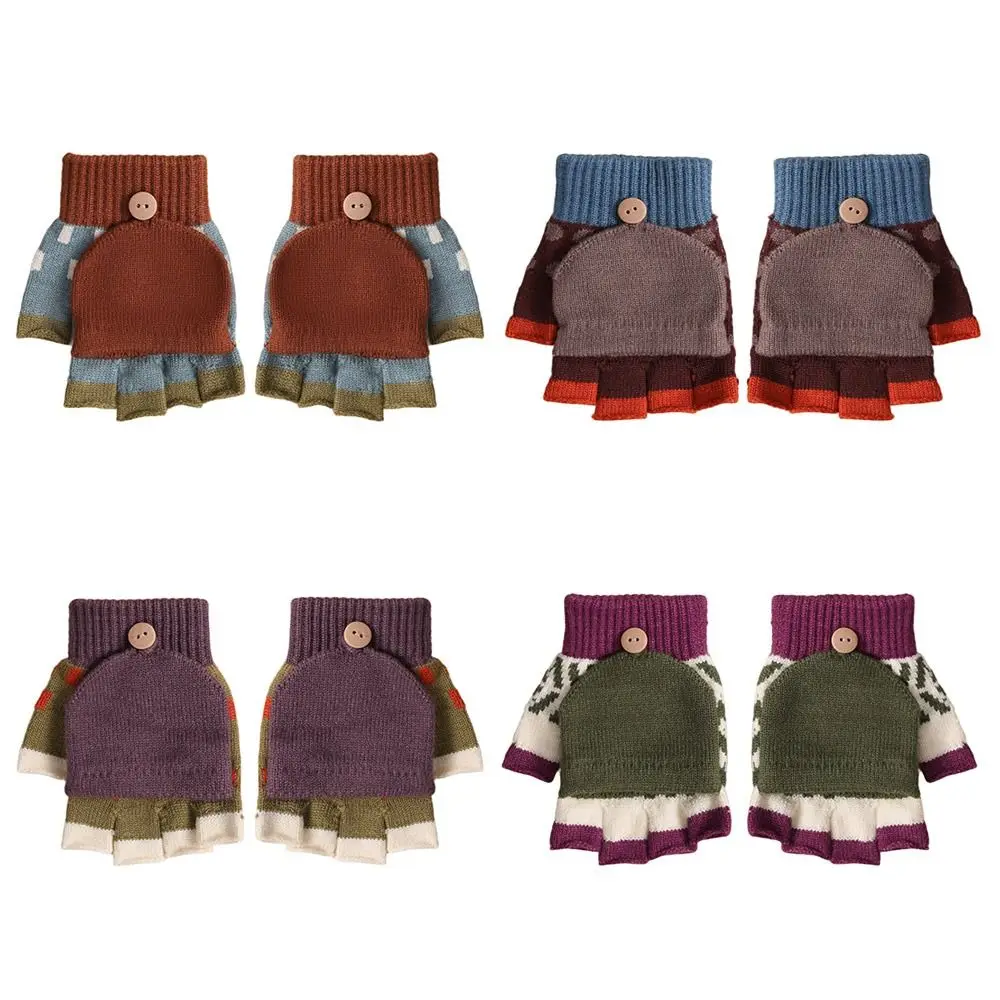 Guantes tejido grueso niños