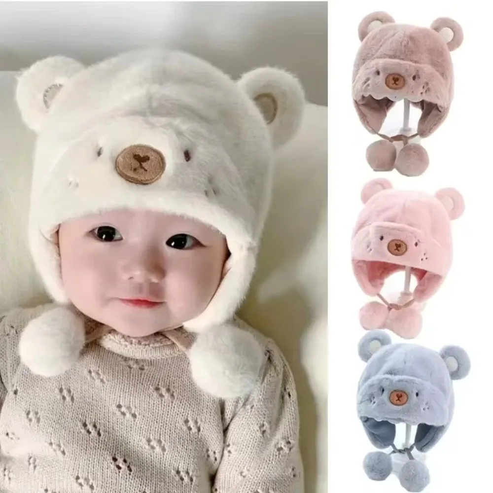 Gorro calentito con pompón para niños – Protección de oídos en invierno - imagen 4
