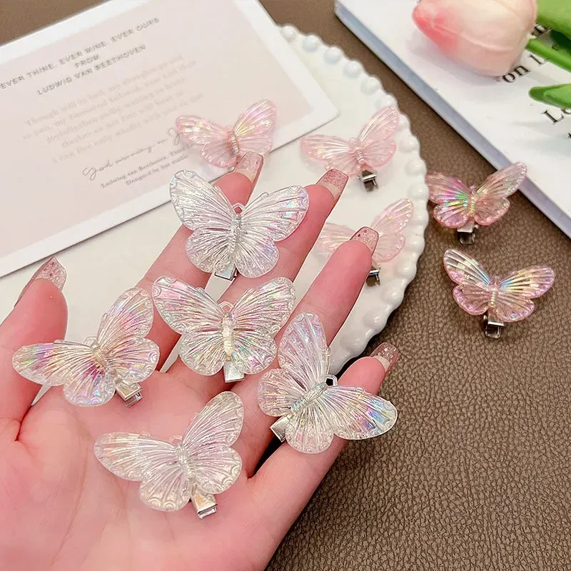 Pinzas pelo mariposa multicolor para niña – Diseño elegante - imagen 4