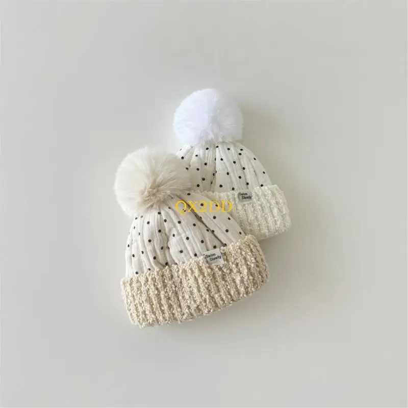 QX2D Gorro de invierno grueso y cálido con orejeras para bebé - imagen 5
