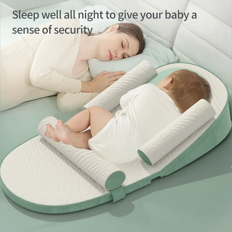 Almohada de lactancia antisaliva ajustable para recién nacido - imagen 5