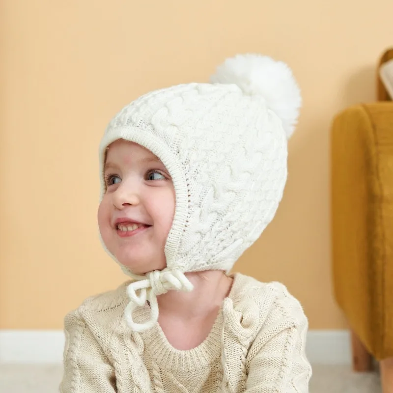 Gorro térmico con orejeras de felpa para bebé y niños en invierno - imagen 4