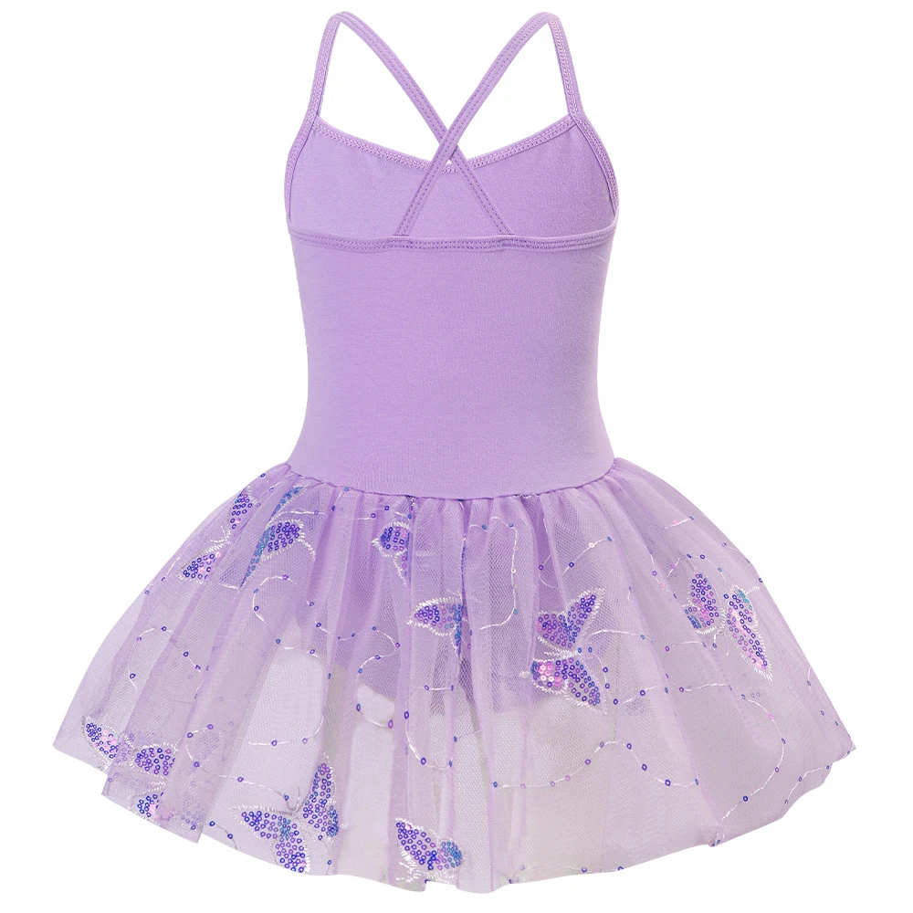 Leotardo ballet para niñas con falda tutú de danza y gimnasia - imagen 4