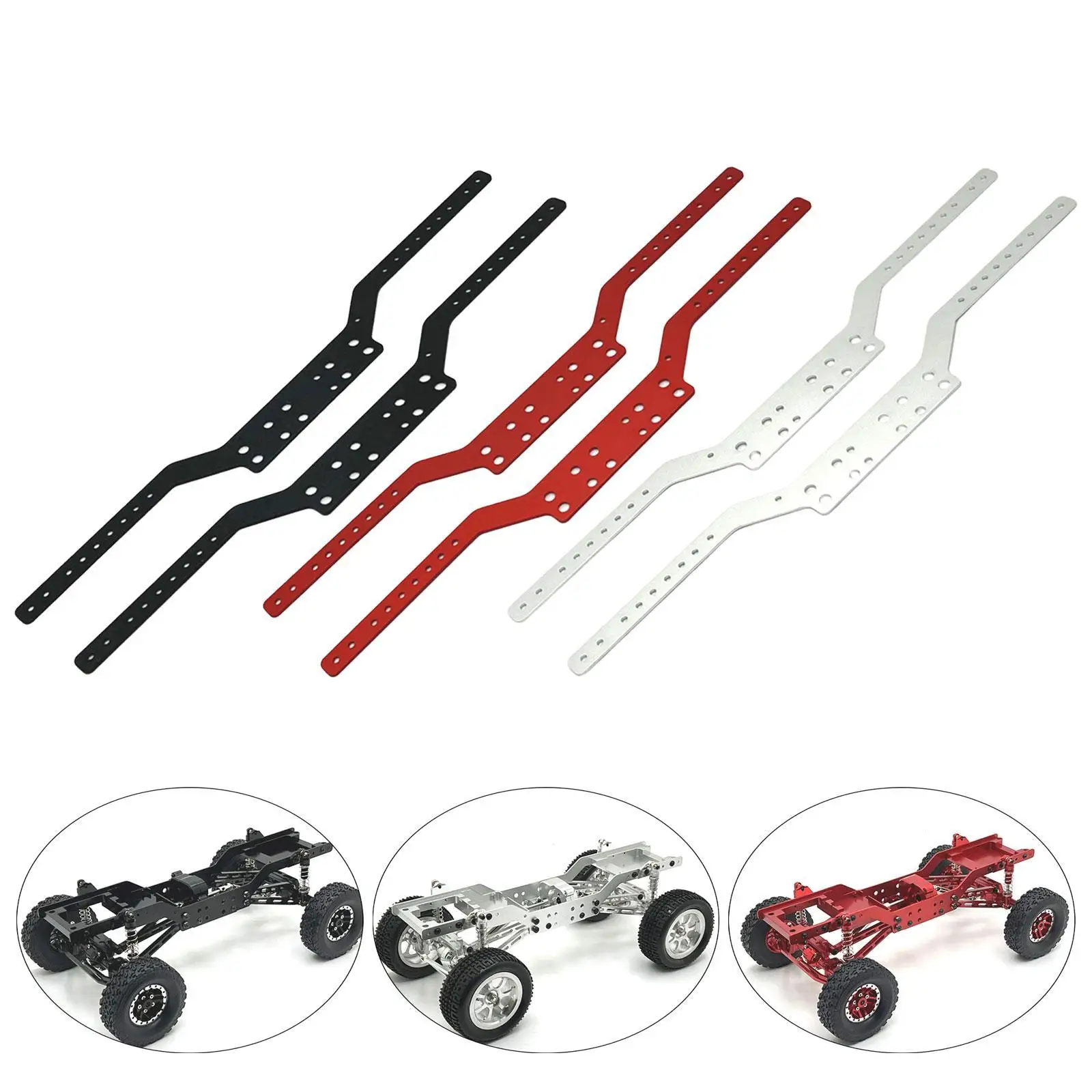 Piezas de chasis RC - rieles para coche escala uno a doce - refacciones - imagen 5