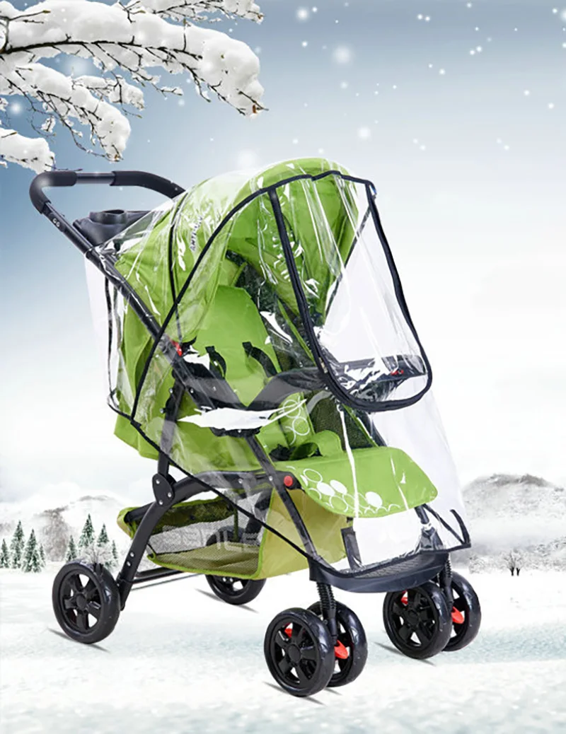Cubierta de lluvia transparente para carrito de bebé