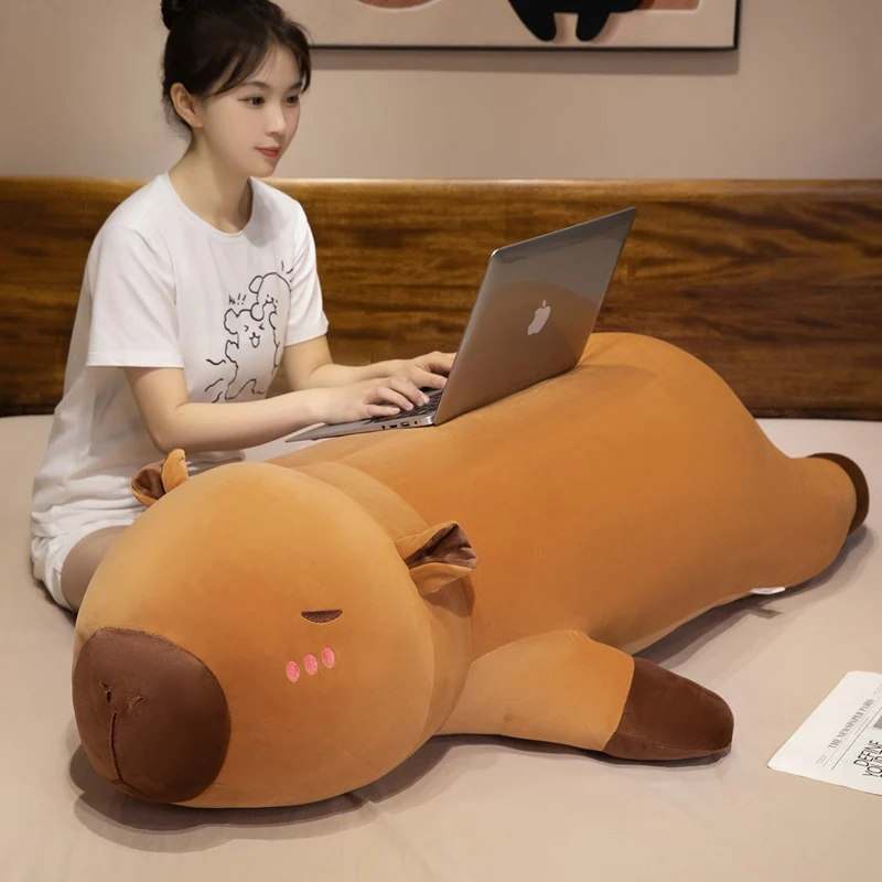 Peluche capibara acostado suave tipo almohada para decorar - imagen 5