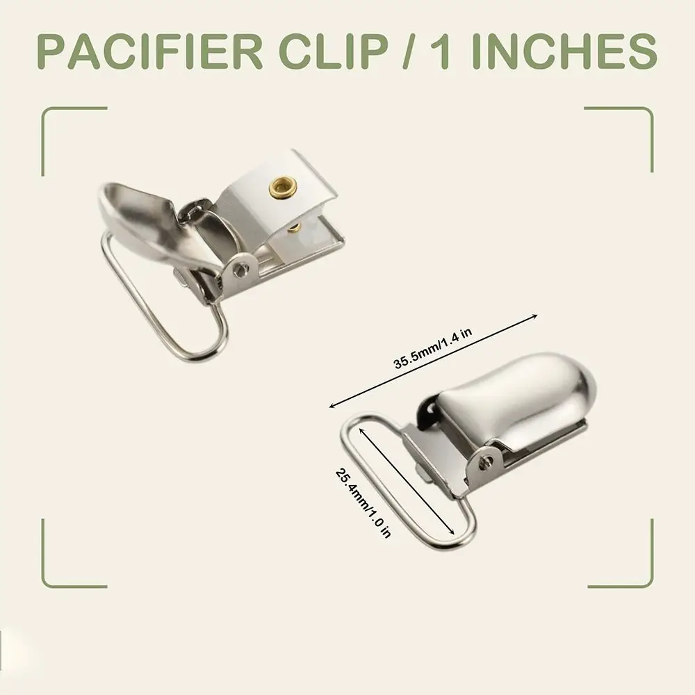 Soportes tipo pinza para chupete y baberos