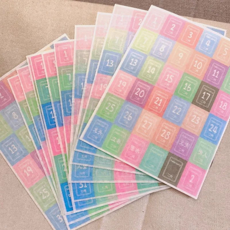 Juego de pegatinas para calendario anual con recordatorios - imagen 2