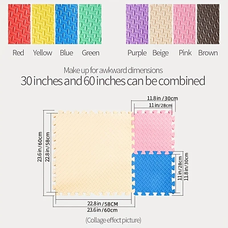 Estera EVA antideslizante para ninos 30x30 cm - Yoga y juegos en casa - imagen 4