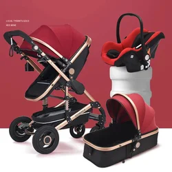 Cochecito bebé compacto reversible para recién nacido con asiento