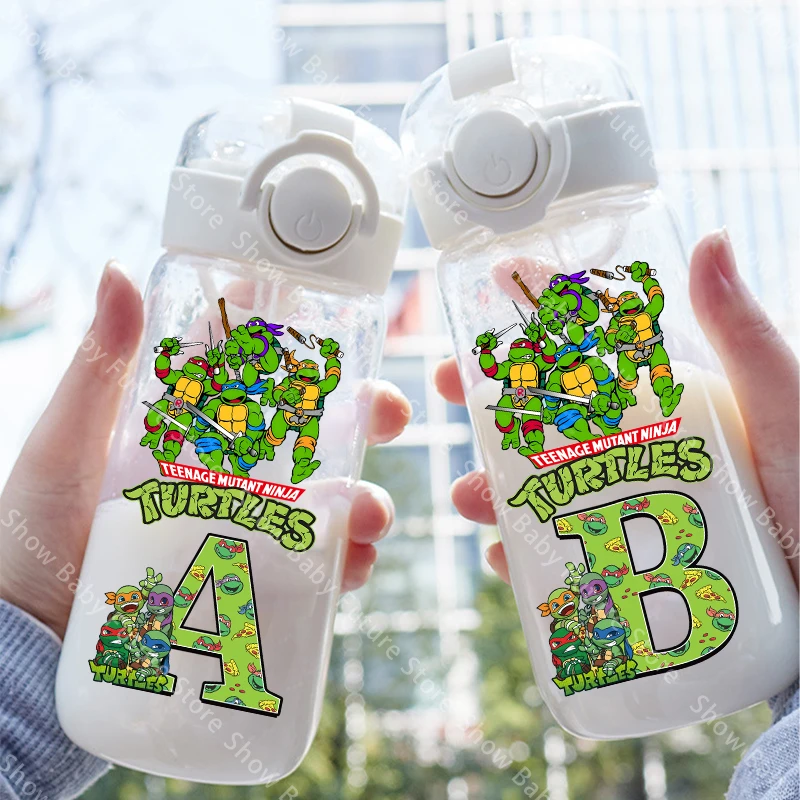 Botella de agua infantil Tortugas Ninja sin fugas - imagen 5