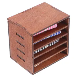 Mueble de almacenamiento de tela para casa de muñecas en miniatura