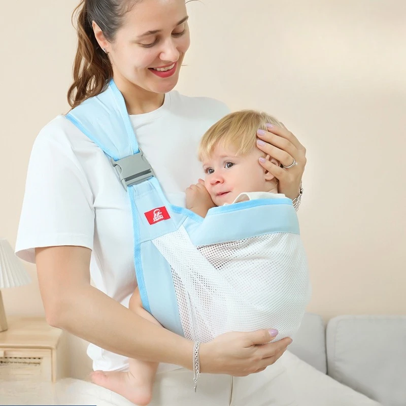 Portabebés ergonómico para recién nacidos visto de frente