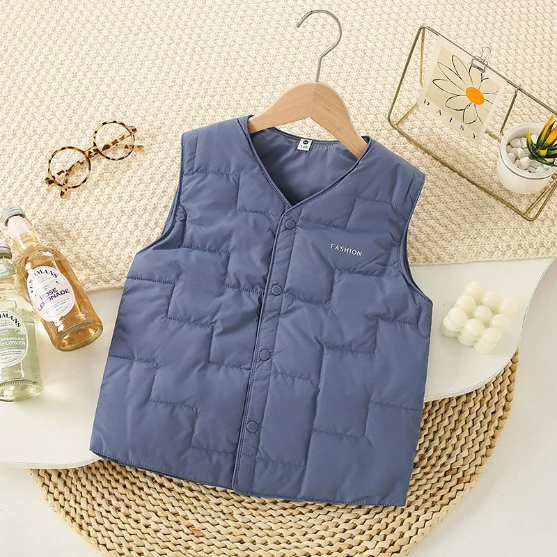Chaleco de invierno sin mangas para niños – estilo casual - imagen 5