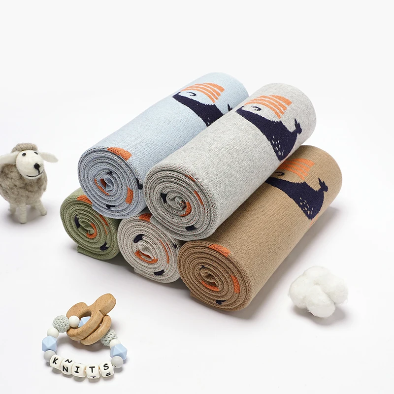 Manta de bebé suave de algodón con estampado de pájaros - imagen 5
