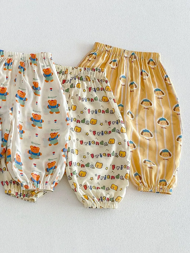 MILANCEL pantalones infantiles de verano con oso y antimosquitos - imagen 3