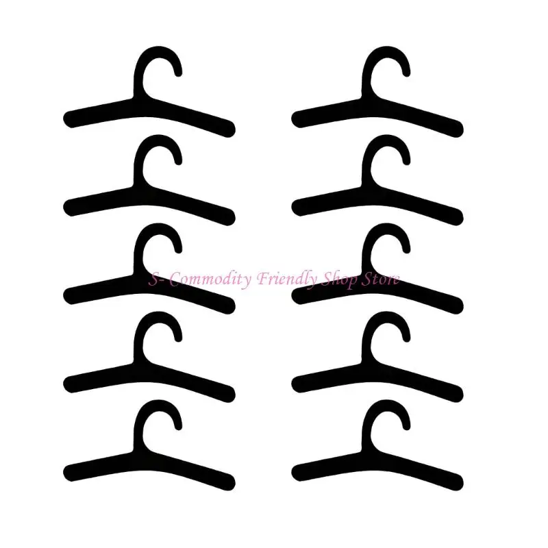 Perchas de madera para muñecas mini de juguete, guardar ropa - imagen 5