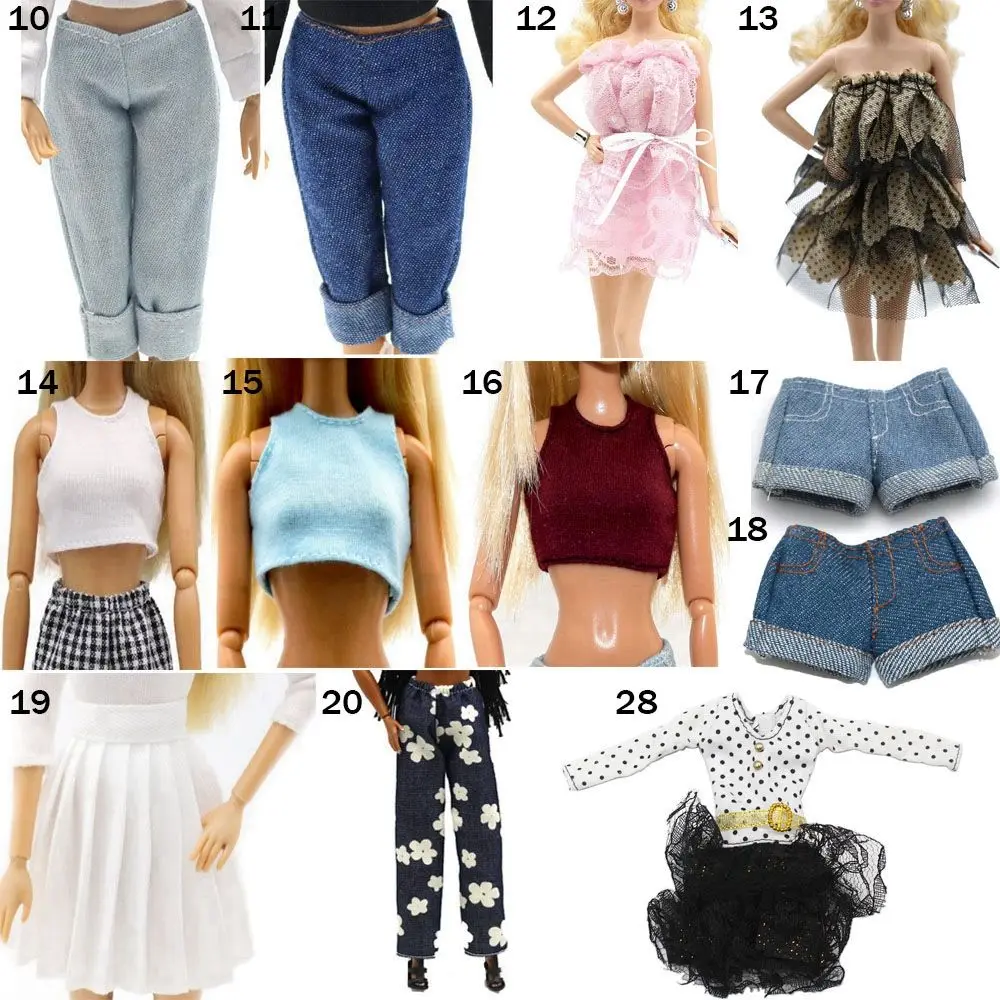 Ropa para muñecas de 30 cm: vestidos y conjuntos para juego diario