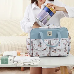 Bolsa de pañales multifunción bandolera para mamá de gran capacidad