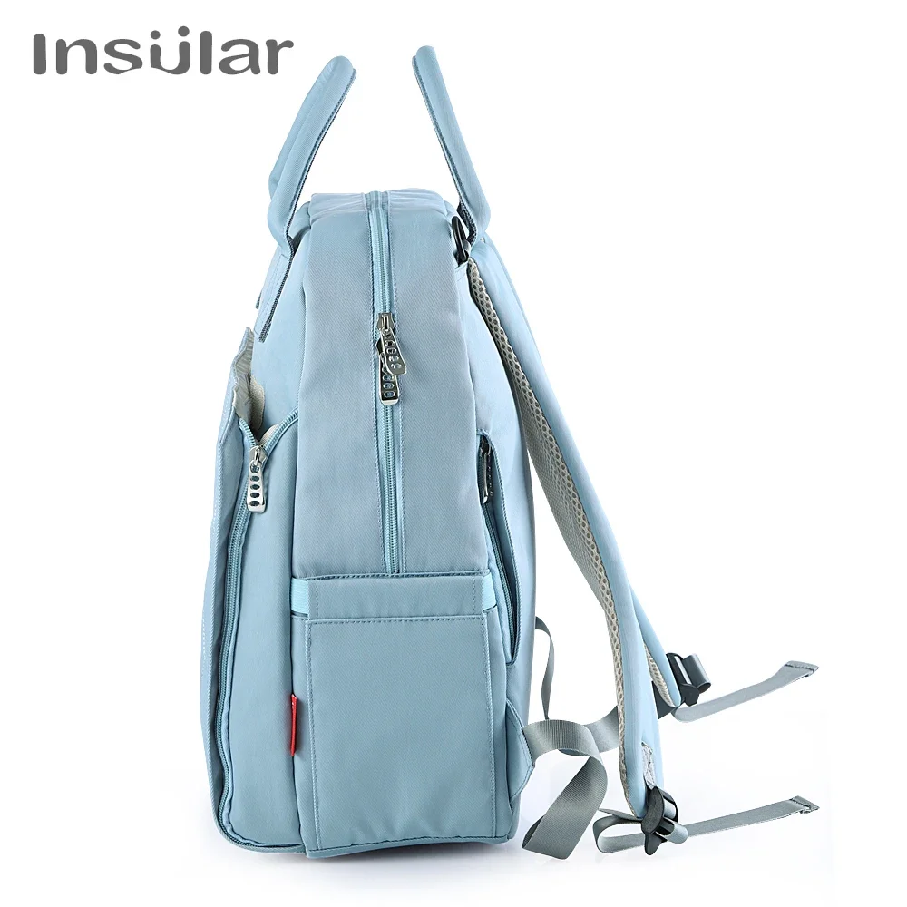 Bolsa de pañales momia impermeable multifunción para viajes - imagen 4