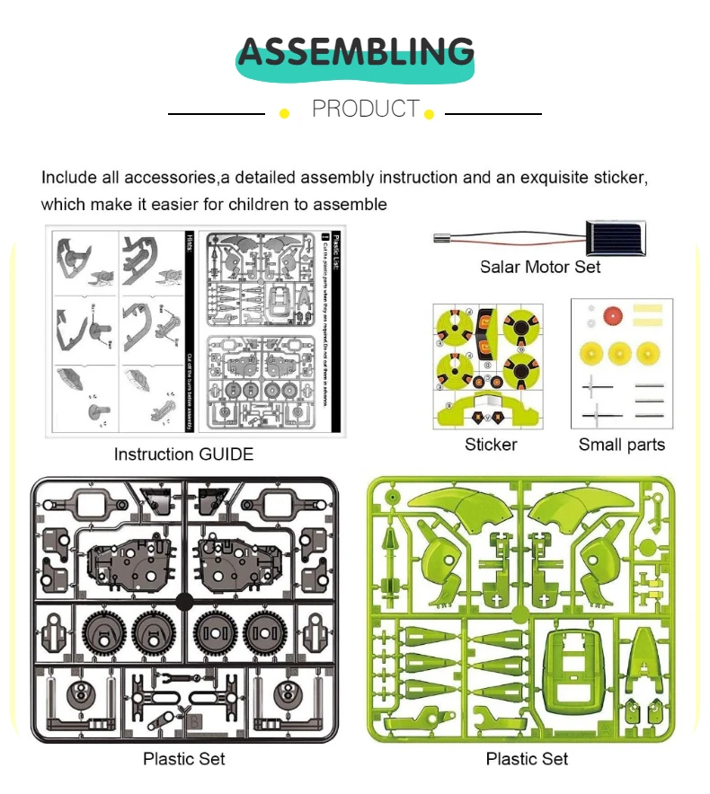 Piezas del kit de robótica educativa