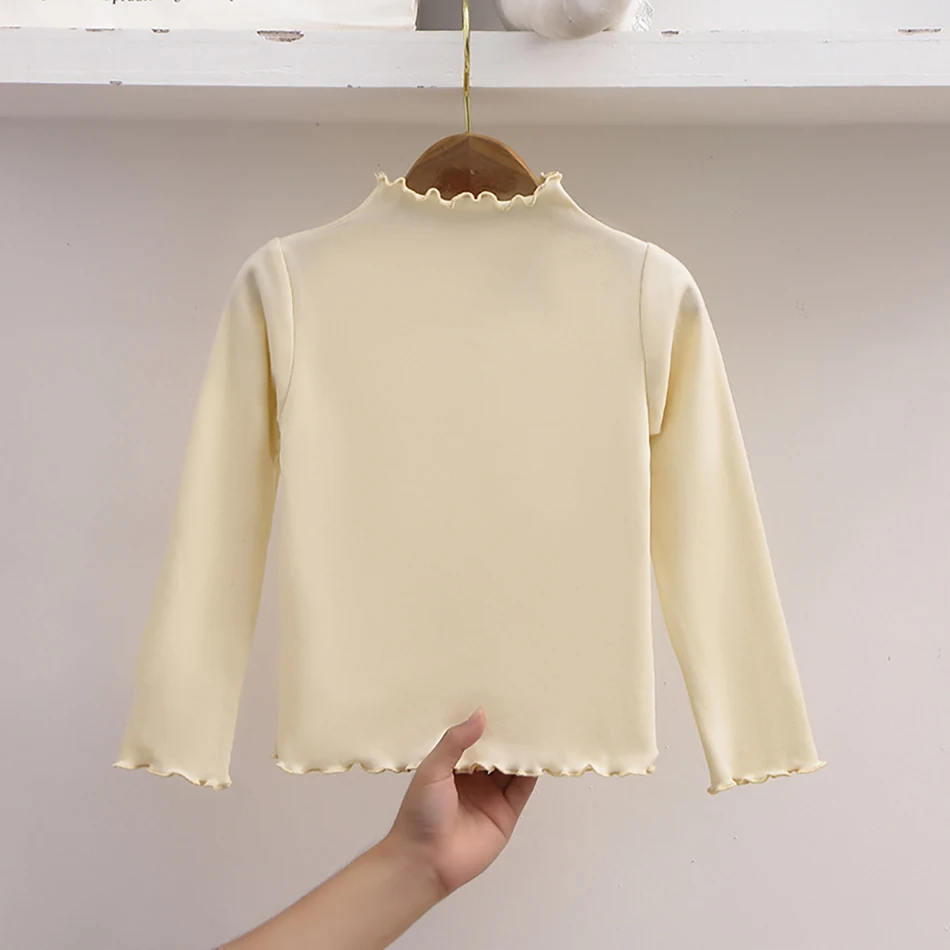 Camiseta de manga larga para niña con volantes - suave y cálida - imagen 5