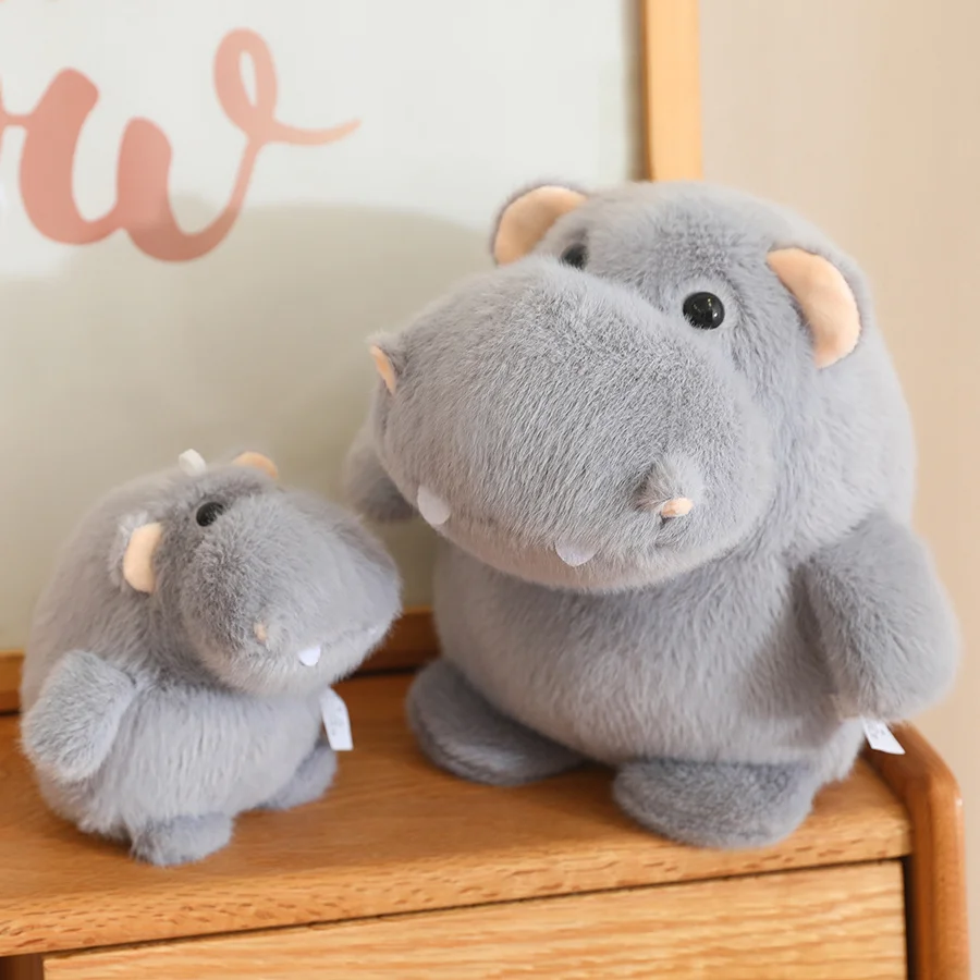 Peluche hipopótamo esponjoso suave para bebés y niños - imagen 3