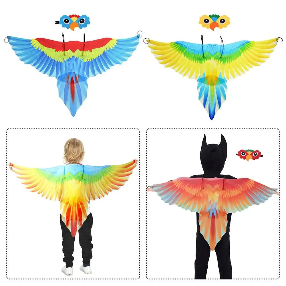 Disfraz de loro para niños de Halloween con tocado de ala - imagen 5