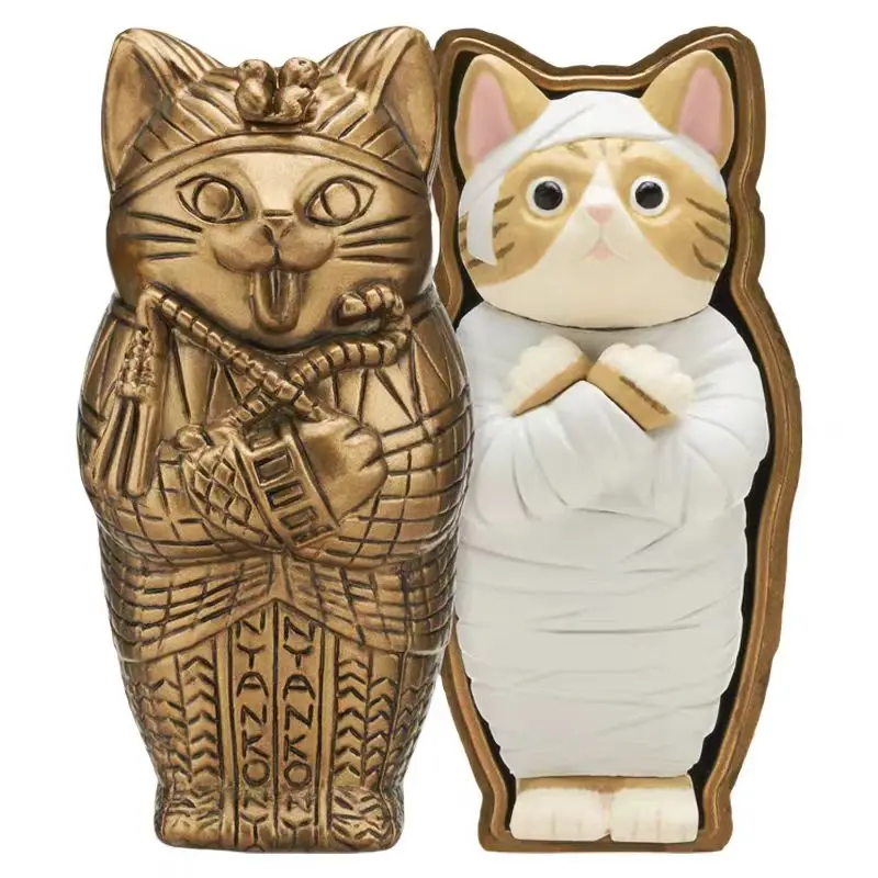 Figura de acción Gacha gato animado con dibujos infantiles colección - imagen 3