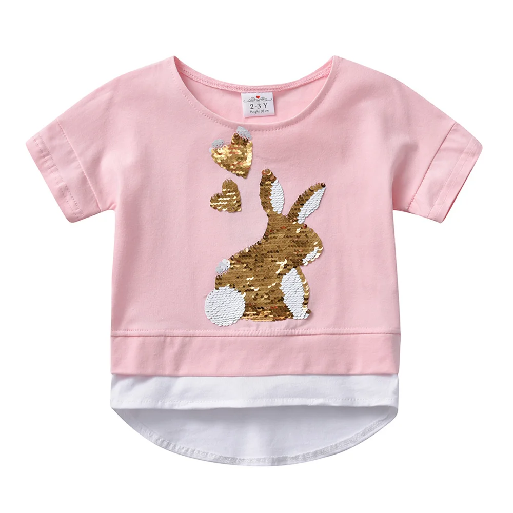 Diseño de camiseta infantil con dibujo animado y brillo