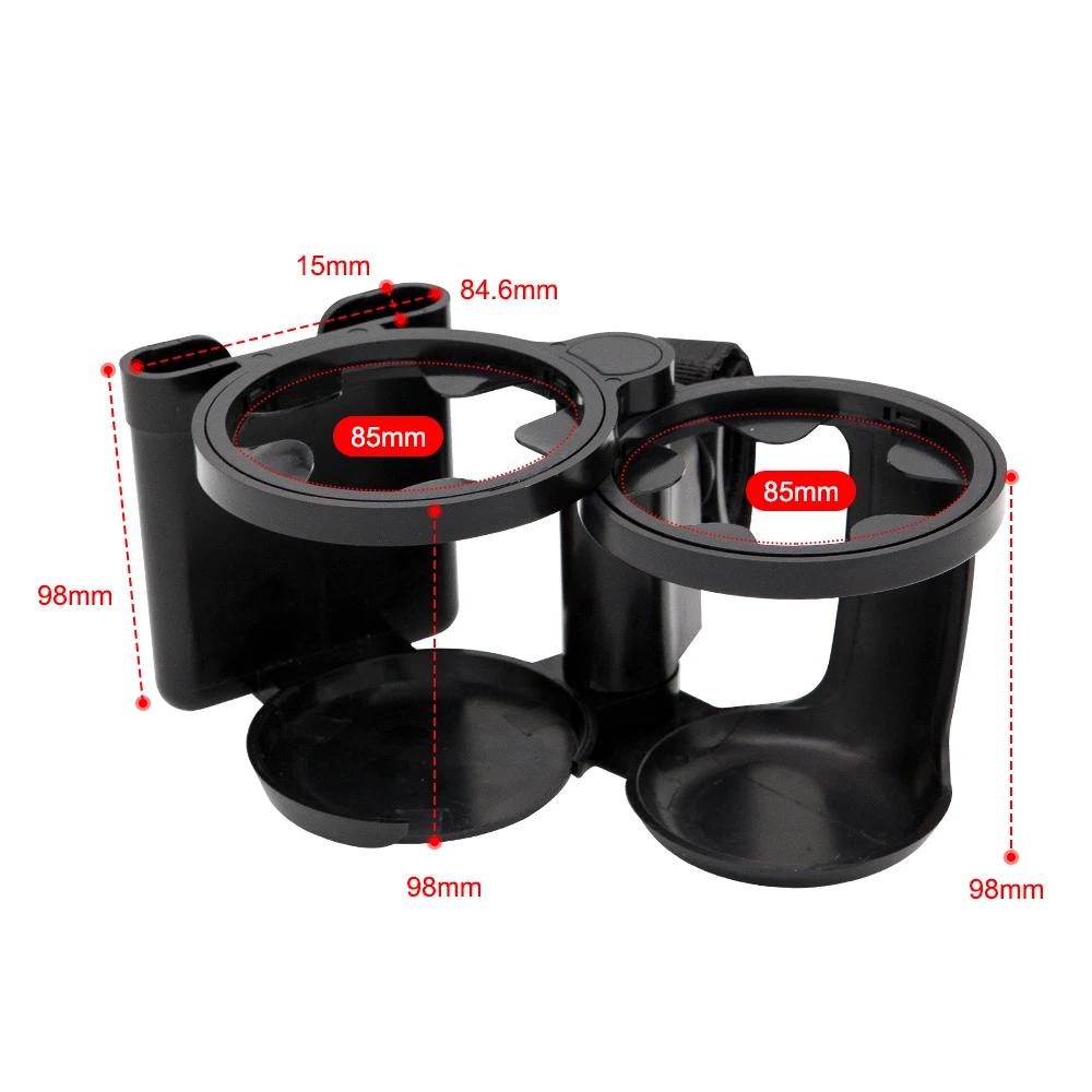Portavasos para cochecito de bebé con soporte biberón y teléfono - imagen 3