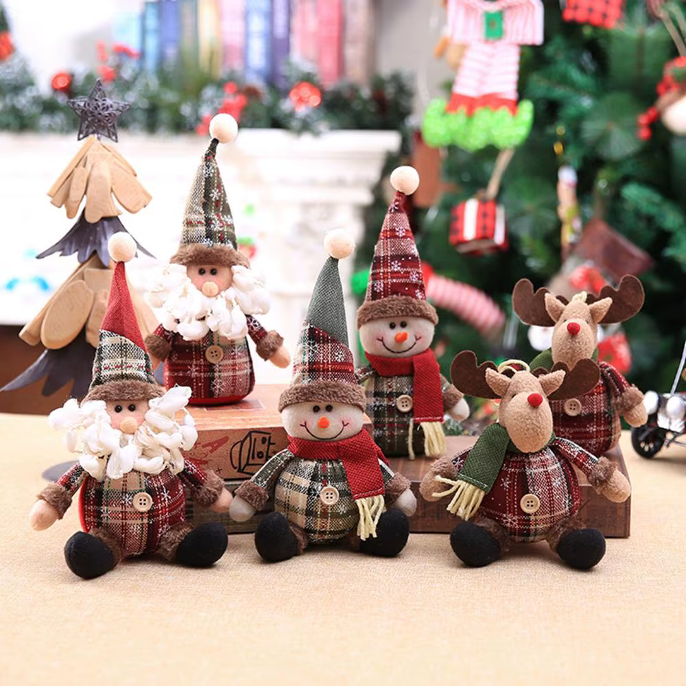 Adornos navideños infantiles con muñeco de nieve y alce - imagen 2