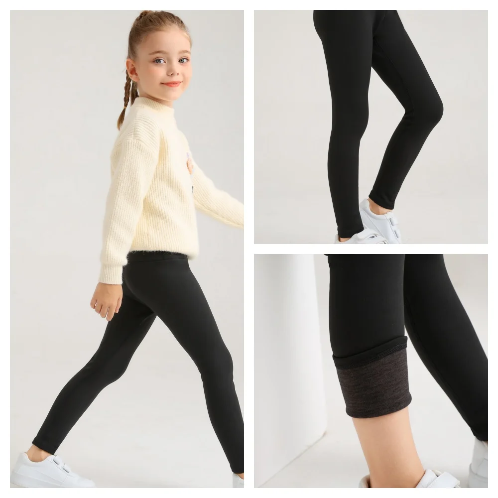 Leggings térmicos forro polar para niña – Cálidos invierno - imagen 3