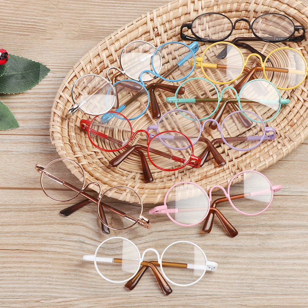 Gafas vintage para muñecas – Marco de felpa con metal